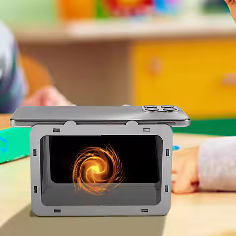 Phone Hologram Projector Portable Small Holographic Phone Projector DIY Home Cinema Theater Smart Ph