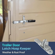 2Pcs Cargo Trailer Door Hasp Keeper Lock Handle Enclosed Car Hauler for Ramp Padlock Cargo Trailer D