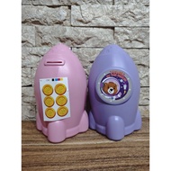 Rocket Piggy Bank / Cute Children's Piggy Bank / Rocket Piggy Bank / Rocket Bank / Children's Color 