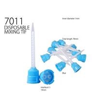 7011 dental mixing tip blue biru 1:1 / tips gigi temporary crown