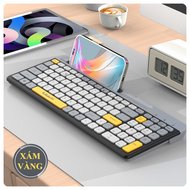Bàn phím không dây K-SNAKE K100 kết nối không dây 3 chế độ Bluetooth và USB 2.4G thiết kế 100 phím p