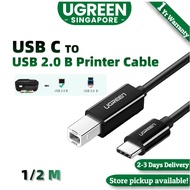 UGREEN USB C to Type B Printer Scanner Cable USB Type C to USB 2.0 Type B Printer Scanner Cable
