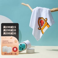 内野（UCHINO）3条装太鼓达人纯棉儿童小方巾家用洗脸巾擦脸棉柔巾大毛巾 太鼓达人毛巾3条装 34cm*35cm