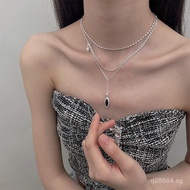 Unique Design Korean Style Necklace Water Drop Collarbone Chain Personality Simple Spring Summer Kor