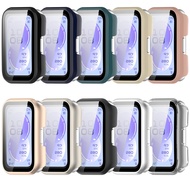 For Huwei Band 11 Pro Glass+Cover All-Around Screen Protector Hard PC Bumper Tempered Glass Watch Ca
