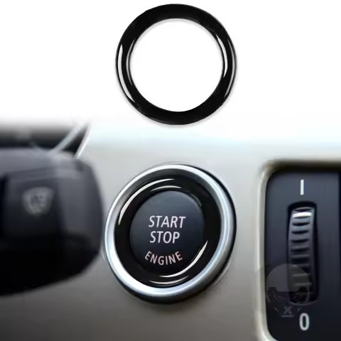 Car Engine One Start Stop Push Button Ignition Key Circle Sticker Trim Decal For BMW 3 Series E90 E9