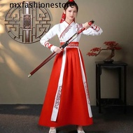 MXFASHIONE Chinese Traditional Dress, Vintage Chinese Chinese Hanfu Dress, Ancient Cosplay Ethnic Style Hanfu Stage Dress Ins Hanfu Skirt Ladies/Girl