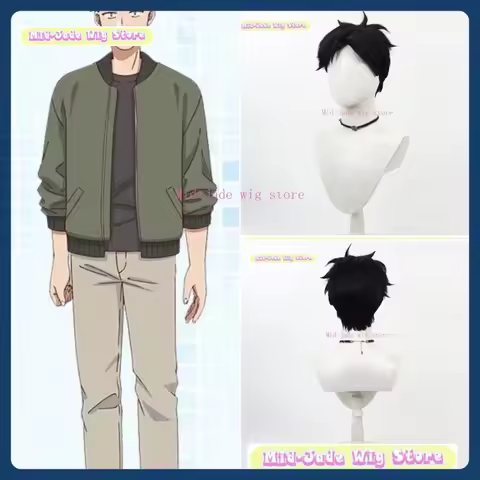 Mid-jade Wig Store No Girls In The Mix Tokiwa Cosplay Wig Anime Game Role Playing Synthetic Hair Hal