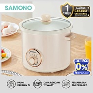 Samono SW-SC3L Multifunction Slow Cooker 6in1 Ceramic Pot 3 Liter Low Watt 1 Year Warranty Replace N