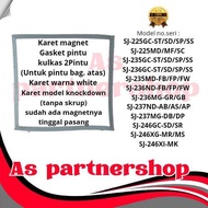 karet magnet pintu gasket kulkas sharp 2pintu sj-225sj-235sj-236sj-237sj-246 original 100%
