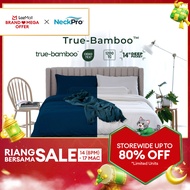 NeckPro True Bamboo Fitted Bedsheet Set | 1200 Thread Count Ultra-Cool OEKO-TEX| Fits Up To 14 Inche