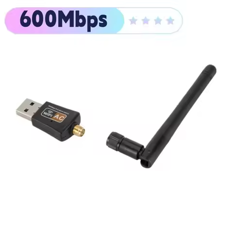 600Mbps USB Wifi Adapter 5GHz+2.4GHz USB2.0 Receiver Wireless Network Card Lan WiFi High Speed Anten