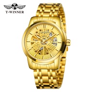 Mechanical Watch Steel Band Business Men's Round Watch Dial Mechanical Watch Steel Band Luminous Poi