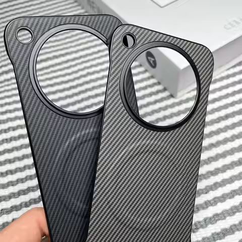 For VIVO X300 Ultra Case Hard carbon fiber magnetic Wireless charging Slim Protective Back Cover For