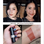 ลิปสติก revlon สี 008 Cocoa Craving (นู้ดน้ำตาล)