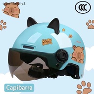 (crownfamily1) National Standard Helmet Kid Summer Electric Sun Protection Electric Scooter Half Hel