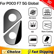 For Xiaomi POCO F7 5G Camera Protector Cover Lens Tempered Glass POCOF7 f7 Global 3D Back Phone Lens