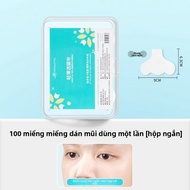 MONLEYTA | Vải mặt nạ mũi một lần dùng điên chén dưỡng ẩm loại bỏ mụn đầu đen T-zone Vải mặt nạ mũi 