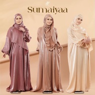 HASNURI SUMAIYAA ABAYA EXCLUSIVE PREMIUM LINEN SHIMMER NURSING AND WUDHU FRIENDLY WITH SIDE POCKET B