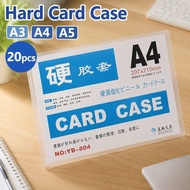 20Pcs A3 /A4/A5 Hard Card Case Document Card Case For Paper Protection