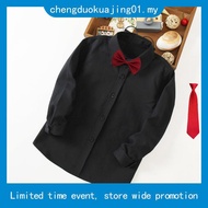 Baju Hitam Budak Lelaki Kostum Kanak-kanak Berusia 2-14 Tahun Boys Black Shirt 2-14-Year-Old Boy Per