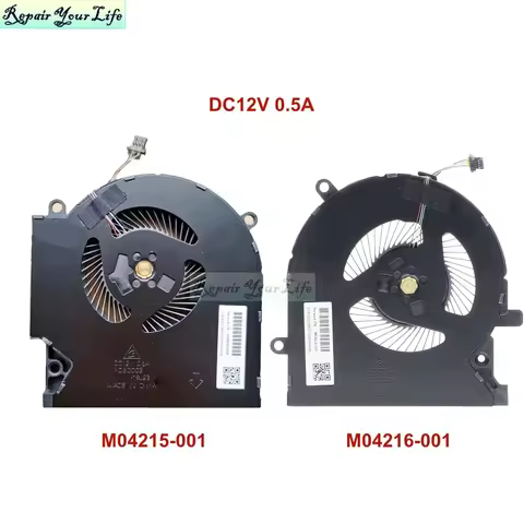 CPU GPU Cooling Fan for HP OMEN 15-EK 15-EN TPN-Q236 Cooler Radiator M04215 M04216-001 ND8CC02-19j22