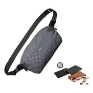 Bellroy Lite Sling Series One-Shoulder Crossbody Bag/Chest Bag-Plaid Gray BLLA Free Genuine Leather 