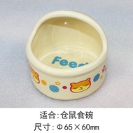 Jolly Pet Products Ceramic Food Bowl for Hamsters Anti-Flip Design Small Pet Feeding Dish Durable An