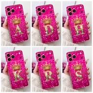 Clear For iPhone 17 17Air 17 Pro Max Cover For iPhone 17 Pro Case Fashion A-Z Letters Luxury Crown 2