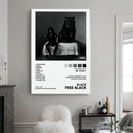 Free 6lack Gratis Hip Hop Music Album cover Minimalist Poster Prints Wall Art Canvas Painting Pictur