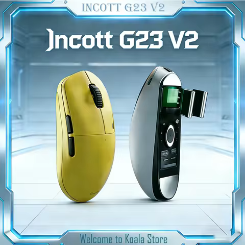 Incott G23 V2 Wireless Gaming Mouse 47g Ultra Lightweight PAW3395 Sensor 3-Mode 8000Hz Polling Rate 