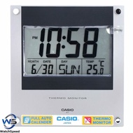 Casio ID-11S-1D ID11S ID11 ID-11 Digital Thermometer 12-24 hrs Format Full Auto Wall Clock