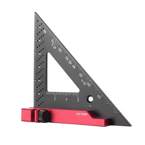 Carpenter Square Tool with Stop 90 Degree Precision Woodworking Machinist Measuring Square Making Ga