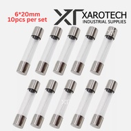 10pcs of  Fast Blow Glass Fuse 5*20mm 0.5A 0.75A 0.8A 1.0A 1.2A 1.5A 1.6A 2.0A 2.5A 3.0A 3.15A 4.0A 