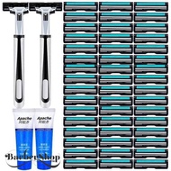 COMBO 2 sét dao cạo râu gồm 72 lưỡi 2 tuýt kem 2 cây cạo tiện lợi tiết kiệm