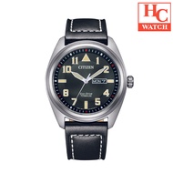 CITIZEN ECO-DRIVE SUPER TITANIUM LEATHER STRAP WATCH BM8560-29E