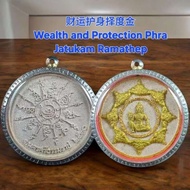 财运护身择度金Wealth and Protection Phra Jatukam Ramathep 泽度金 捡到金 拾到金 查督康 查督金 甲督康 澤度金 pendant 佩戴型