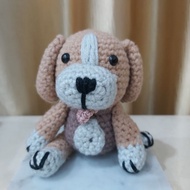 GANTUNGAN Beagle Dog Knitted Doll | Beagle Dog Amigurumi Crochet Keychain | Knitted Keychain | Bag C