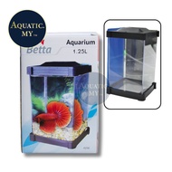 Betta Aquarium / Betta Tank/ Guppy Betta Fish Tank 1.25L [READY STOCK]