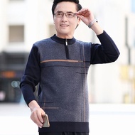 DYACI Middle-Aged Men's Long-Sleeved Sweater Guangzhou High Quality Round Neck AL98