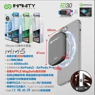 全新 INFINITY MM6 MagSafe 磁石 6000 MAH 充電器薄荷綠