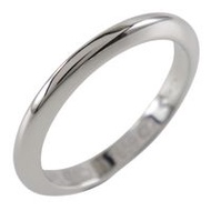 Cartier Knife Edge Ring, size 7, Pt950 platinum, approximately 3.5g, Women's [Pre-owned]