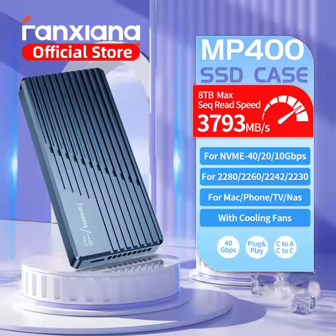 Fanxiang MP400 M.2 SSD Enclosure 40Gbps M.2 NVMe Case For USB4/USB3.2 Type C SSD Case Fast Cooling F