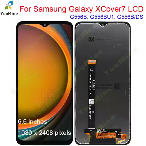 6.6'' For Samsung Galaxy XCover7 LCD G556B, G556BU1, G556B/DS Display Touch Screen Digitizer For Sam