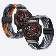 Strap Suitable for Garmin Garmin Fenix8/7 Forerunner955/965 Magnetic Buckle Nylon Braided Strap