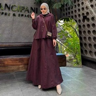 Mirae Stylish Stripe Skirt Set Korean Style Set 2 Piece Set Women Skirt Set 2 piece set women korean