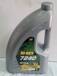 Hi-Rev High Quality 10w40 7240 Semi Synthetic Engine Oil 4L with free gift 8000KM Hirev Engine Oil