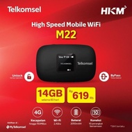 HKM M22 MIFI MODEM WIFI 4G LTE FREE KUOTA TELKOMSEL 14GB/HUAWEI MODEM