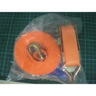 Ratchet Tie Down Belt Canvas Tali Pinggang Pengikat Barang Lori Trailer  1"X5M
