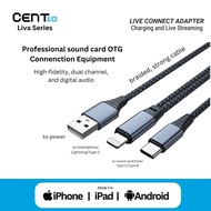CENT10 LIVA SERIES - LIVE STREAMING CABLE ADAPTER IPHONE/ANDROID